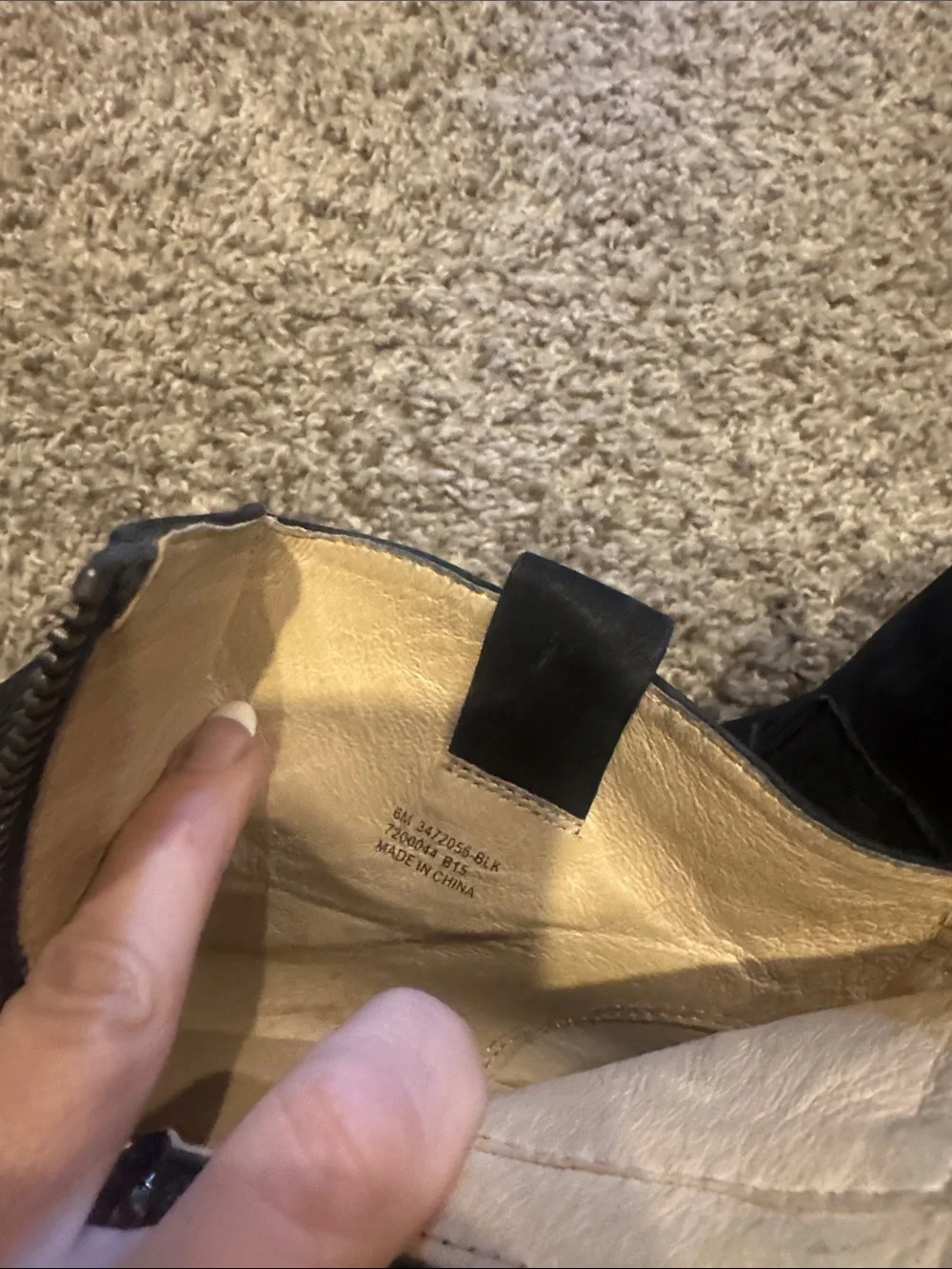 Frye Black Suede Ankle Booties with Side Zipper and Stacked Heel